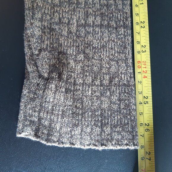 Calvin Klein Jeans SZ M 100% Cotton Taupe & Beige Ribbed 1/4 Zip Men's Sweater - Picture 16 of 16